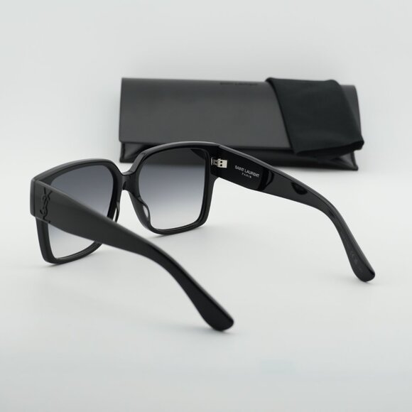 Saint Laurent SL M9 002 Square Sunglasses - Black\\Grey main image 7
